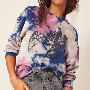 Daydreamer For Free People Led Zepplin Extreme Wash Pullover XS Oversized
